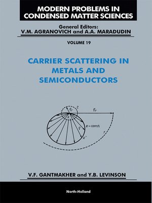 cover image of Carrier Scattering in Metals and Semiconductors